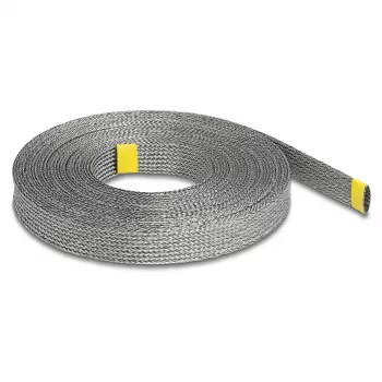 Kabeļu apvalks DeLOCK 20940 melns sudrabains 2 cm iekšējais diametrs