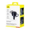 Automašīnas lādētājs Baseus Enjoyment Max 60W ar USB‑C un Lightning kabeļiem, divu portu ātrā uzlāde