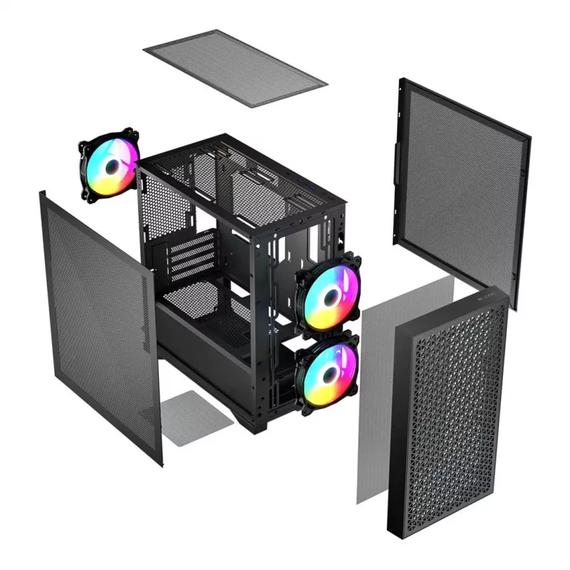 Logic DART PRO ARGB MINI USB-C PC korpuss melns