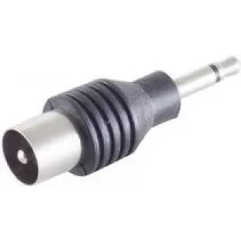 ShiverPeaks BS57101 vadu savienotājs 3.5 mm melns nerūsējošais tērauds vīrišķais/sievišķais