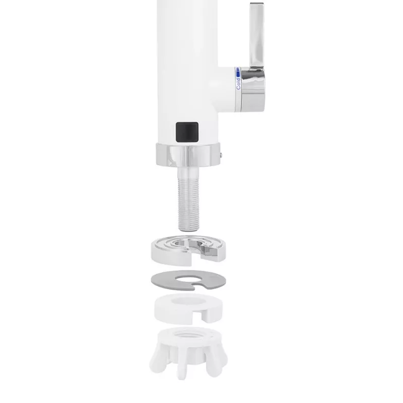 Caurplūdes ūdens sildītājs NOVEEN IWH460 4600W 220–240V, bez tvertnes, uzstādāms pie izmantošanas vietas, 2,5 l/min, IPX4, LED displejs
