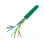 Tīkla kabelis LANBERG LCU5-10CC-0305-G U/UTP Cat5e 305 m Zaļš, 24 AWG, CCA, PVC apvalks
