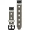 Quickfit, siksna, viedpulkstenis, pelēks, smilšu, Garmin, Approach S70 - 42 mm, D2 Delta S