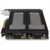 Mobilais glabāšanas plaukts RAIDSONIC ToughArmor MB842MP-B — 2 izņemami sloti M.2 NVMe, PCIe 4.0 x16