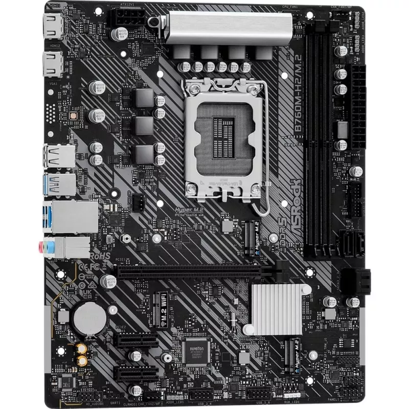ASRock B760M-H2/M.2 DDR5 LGA1700 Micro-ATX mātesplate