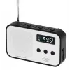 Pārnēsājamais ciparu radio Adler AD 1907 — AM/FM, ciparu uztvērējs, modinātājs, USB-C, 600 mAh baterija, LCD, 20 atmiņas vietas, teleskopiskā antena