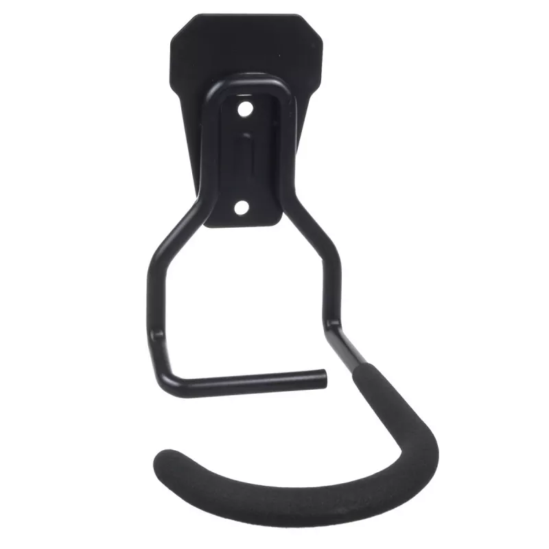 Velosipēda sienas stiprinājums MACLEAN MC-433 vertikāla velosipēda pakaramais, salokāms, regulējams platums, velosipēdiem līdz 20 kg, melns