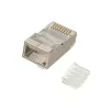 Extralink CAT6 FTP RJ45 savienotājs 8P8C vīrišķais/sievišķais caurspīdīgs