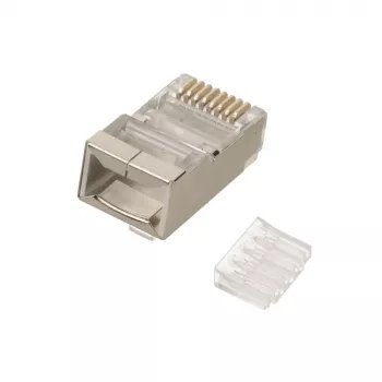 Extralink CAT6 FTP RJ45 savienotājs 8P8C vīrišķais/sievišķais caurspīdīgs