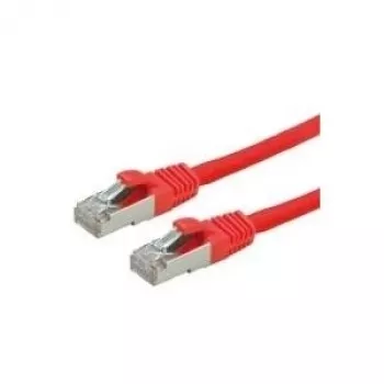 VALUE S/FTP-(PiMF-)komutācijas kabelis Cat.6, LSOH, Sarkans, 0,5m (21.99.1221)