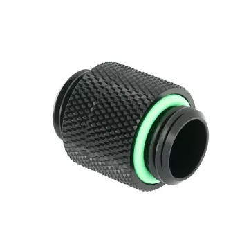 Barrow Adapter taisns G1/4 inch male to male 14mm swivel, model TBX2D-02 b, Melns
