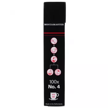 Kafijas filtrs MOCCAMASTER 85022 — papīra filtri, balti, iepakojumā 100 gab.