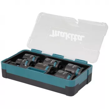 Makita E-16592 triecienuzgriežņu komplekts Impact socket set Melns, Teal