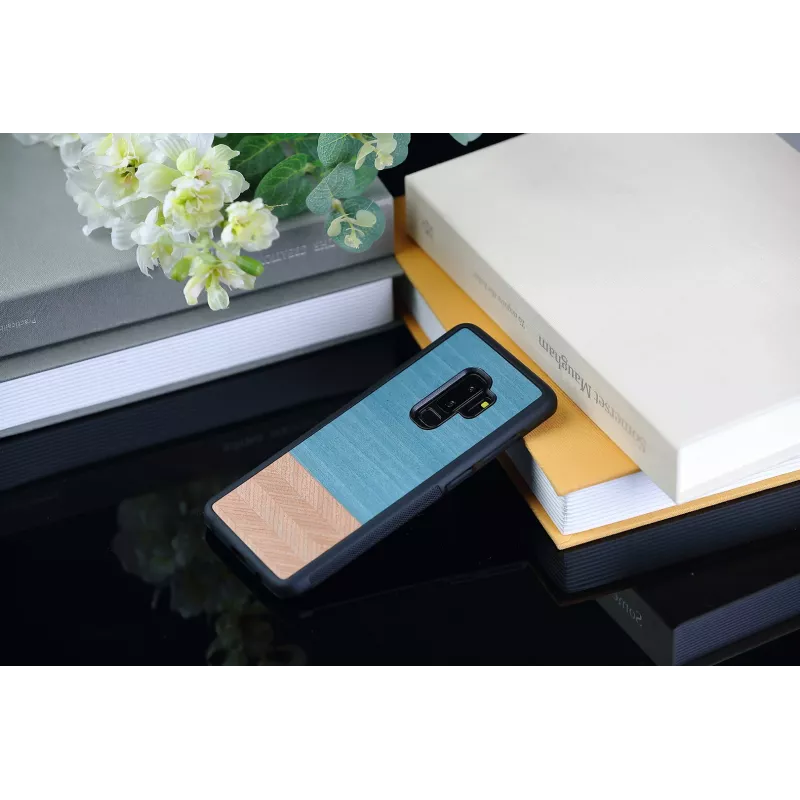 Viedtālruņa maciņš man and wood Samsung Galaxy S9 Plus — džinsa melns