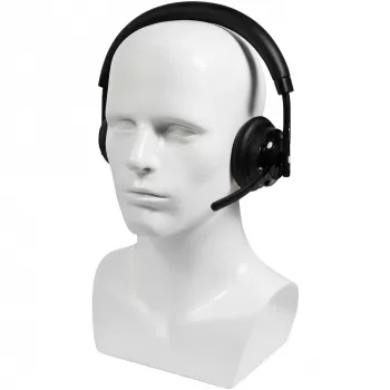 Bezvadu austiņas Plusonic W320 Dual DECT Stereo — bezvada DECT stereo austiņas, divu bāzu atbalsts