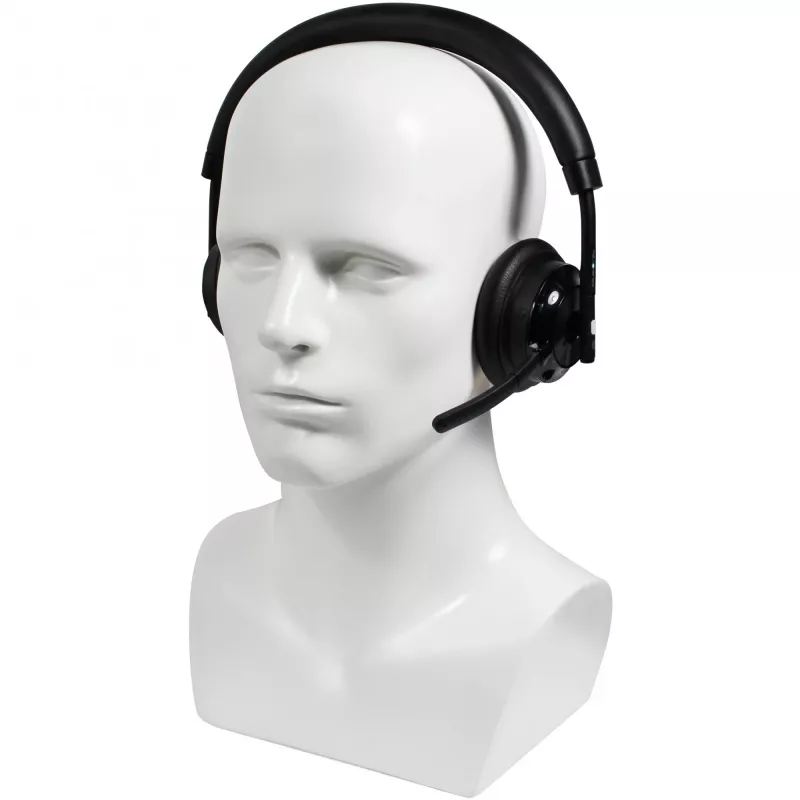 Bezvadu austiņas Plusonic W320 Dual DECT Stereo — bezvada DECT stereo austiņas, divu bāzu atbalsts