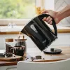 Adler Tējkanna | AD 1244 | Elektriskā | 1850 W | 2,5 L | Plastmasa | 360° grozāma pamatne | Melna