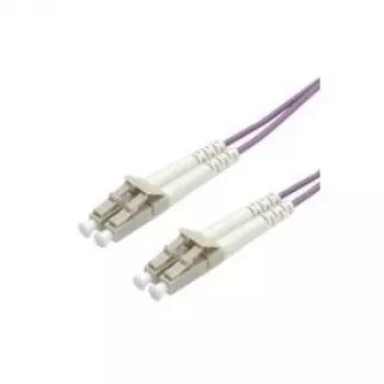 Optiskās šķiedras pārlēces kabelis ROLINE LC/LC OM4 50/125 µm violets 15 m