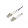 Optiskās šķiedras pārlēces kabelis ROLINE LC/LC OM4 50/125 µm violets 15 m