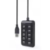 USB centrmezgls Gembird UHB-U2P10P-01 — 10 portu USB 2.0 centrmezgls