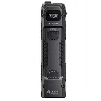 Rokas lukturītis Nitecore EDC29 nerūsējošā tērauda korpuss, 2 gaismas diodes, 15–6500 lm, IP54, uzlādējams caur USB