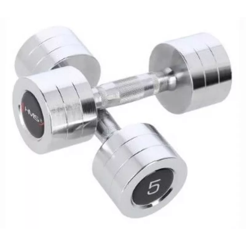 HMS Fitness CHD05 Fiksēta svara hantele 5 kg 2 gab.