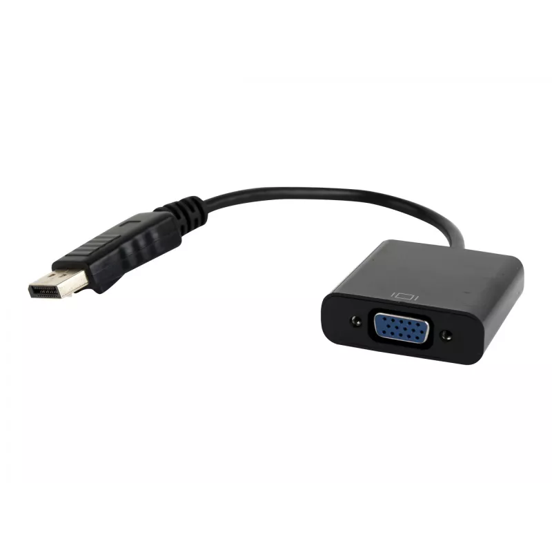 Adapter DisplayPort uz VGA melns