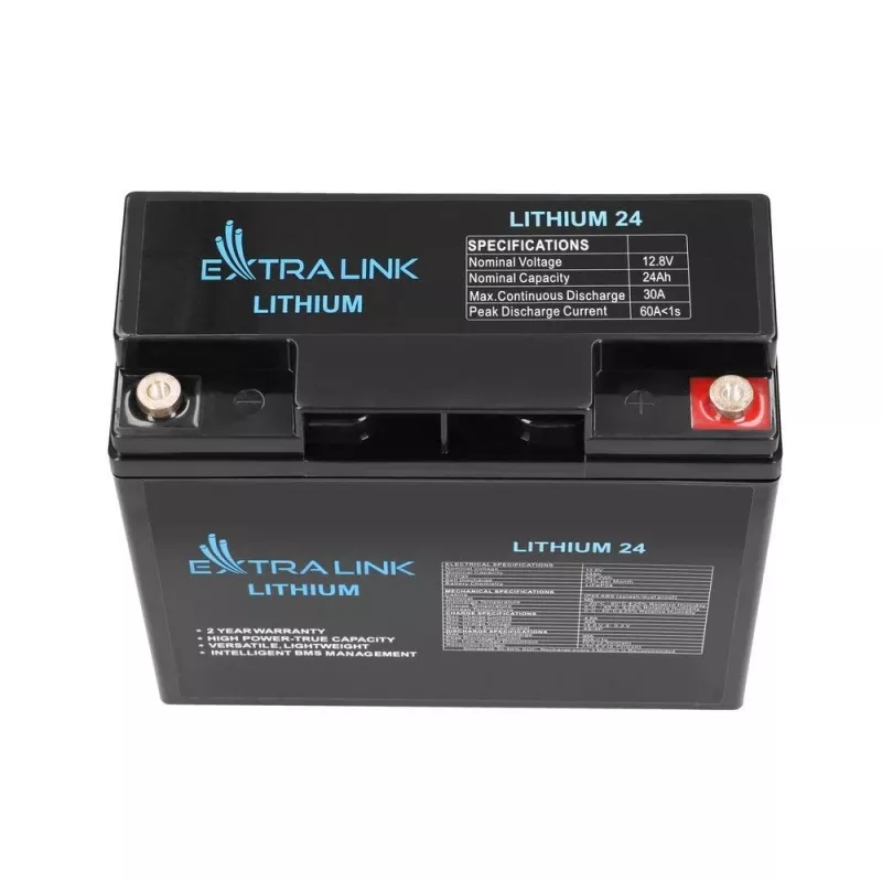 Extralink uzlādējamā baterija LiFePO4 24000 mAh 12.8 V