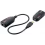 LogiLink UA0207 USB 2.0 Cat5 pagarinātāju komplekts, melns