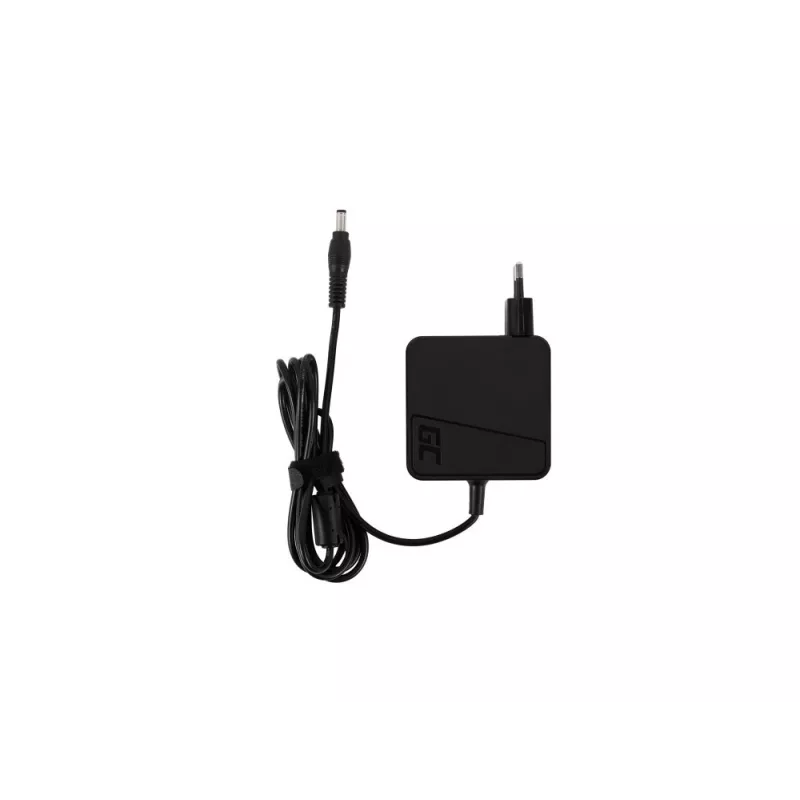 Barošanas adapteris zaļa Cell AD25PV2 65 W, 19 V 3,42 A maiņstrāvas-līdzstrāvas klēpjdatoru lādētājs, melns