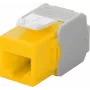 Wentronic Goobay CAT 6a KeyStone RJ45 ligzda, neekranēta, 500 MHz, dzeltenbalta (90691)