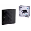 Ārējais DVD±RW optiskais diskdzinis ASUS SDRW-08D2S-U Lite, USB 2.0, melns, 24x CD / 8x DVD, 142×142×20 mm