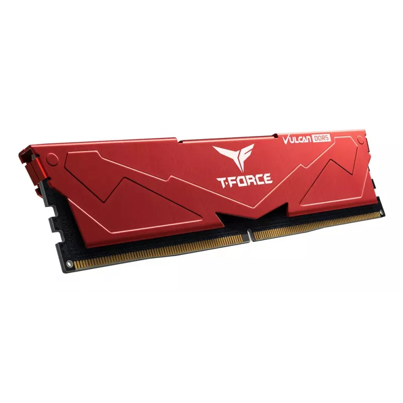 Team Group VULCAN FLRD532G6000HC30DC01, 32 GB, 2 x 16 GB, DDR5, 6000 MHz, 288-pin DIMM, sarkana