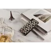 Viedtālruņa maciņš iKins iPhone XS Max — melns piramīdas dizains, aizsargājošs cietais apvalks