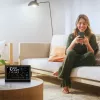 Viedais skaļrunis MANTA MTO200B Windy Melns — Bluetooth un Wi‑Fi bezvadu audio, balss asistenta atbalsts