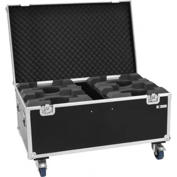 Moving head gaisma Roadinger TMH-X7 — 4× LED, izturīgs, flightcase-piemērots dizains