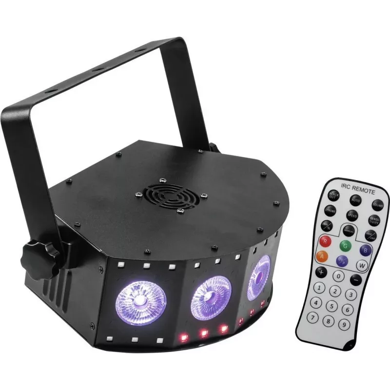 LED gaismas efekts EUROLITE LED SCY-5 Hybrid 5-in-1 DMX, hibrīds 5-in-1 LED gaismeklis