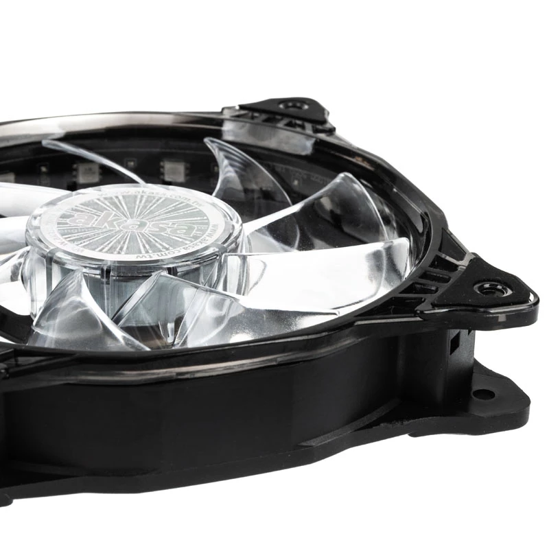 Ventilators Akasa Vegas X7 datora korpusam melns caurspīdīgs