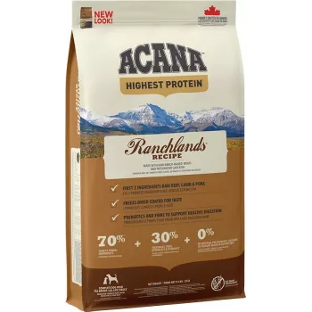 ACANA Highest Protein Ranchlands - sausā suņu barība - 11,4 kg