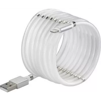Renkforce USB 2.0 savienojuma kabelis [1x USB 2.0 spraudnis A - 1x Apple Lightning spraudnis] 1,00 m balts (TO-6897012)