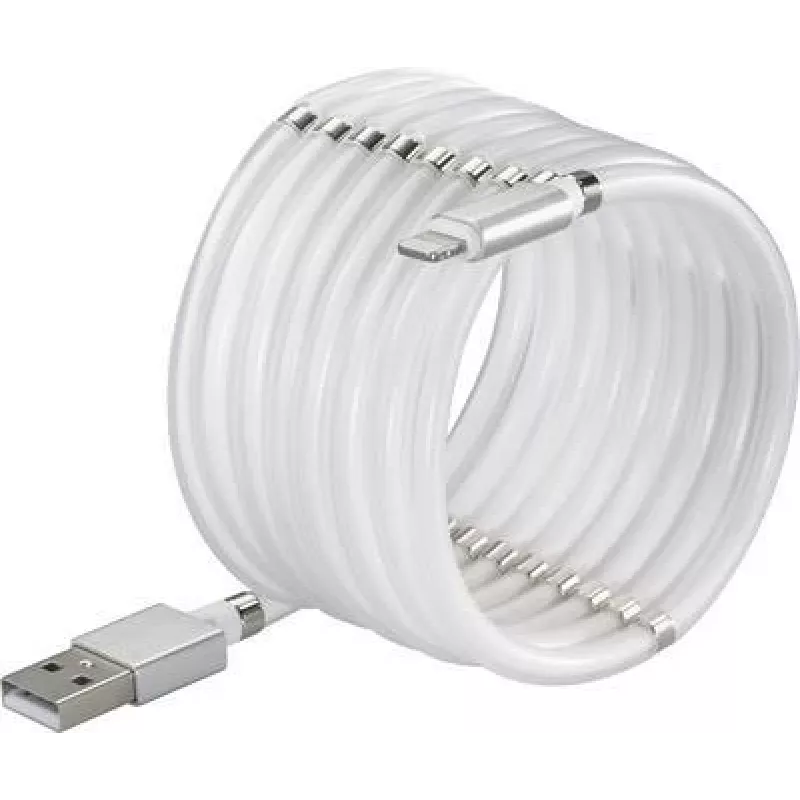 Renkforce USB 2.0 savienojuma kabelis [1x USB 2.0 spraudnis A - 1x Apple Lightning spraudnis] 1,00 m balts (TO-6897012)