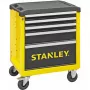 Instrumentu ratiņi Stanley STST74305-1 ar 5 atvilktnēm, dzelteni/melni, 3 plakanas + 2 augstas atvilktnes