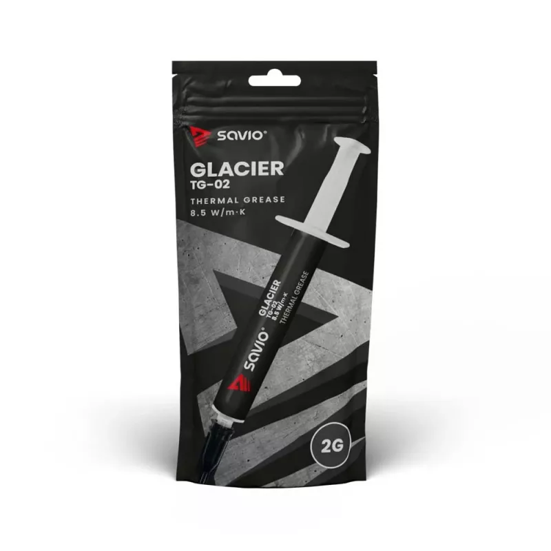 Termopasta SAVIO TG-03 13.5 W/m·K, 2 g — termiskā saskarnes savienojums