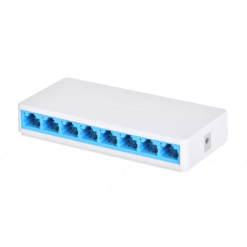 Slēdzis Mercusys MS108 8 porti RJ-45 10/100Mbps Nepārvaldīts
