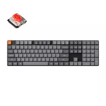 Keychron K5 Max tastatūra Universāla USB RF bezvadu Bluetooth melna pelēka mehāniska RGB
