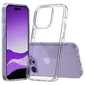Mobilā tālruņa maciņš SCREENOR BUMPER Caurspīdīgs iPhone 15 Pro Max (6,7 collas) TPU