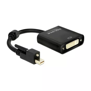 Video kabeļa adapteris DeLOCK 62639 Mini DisplayPort uz DVI-I 0,25 m melns