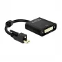 Video kabeļa adapteris DeLOCK 62639 Mini DisplayPort uz DVI-I 0,25 m melns