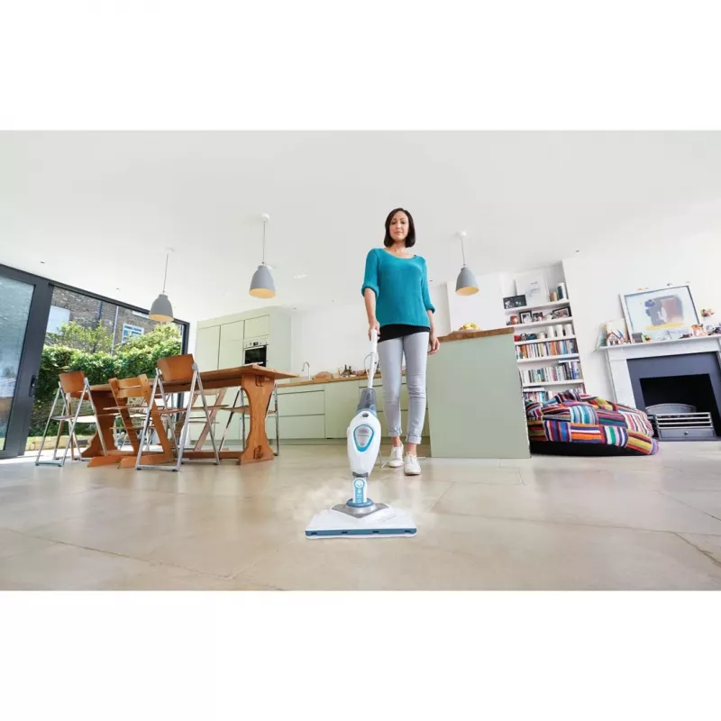 1600 W tvaika mops, 350 ml noņemams trauks, mainīgs daudzums