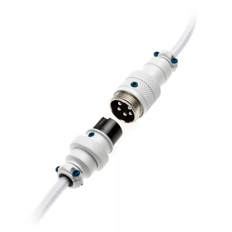 Spoles USB kabelis Ducky balta Edition DACOC2-WHT1, noņemams, balts spoles dizains
